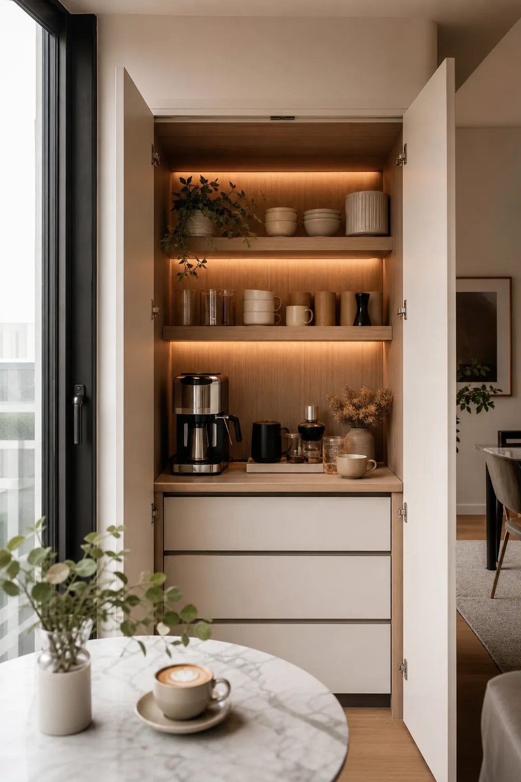 Hidden Coffee Station Ideas