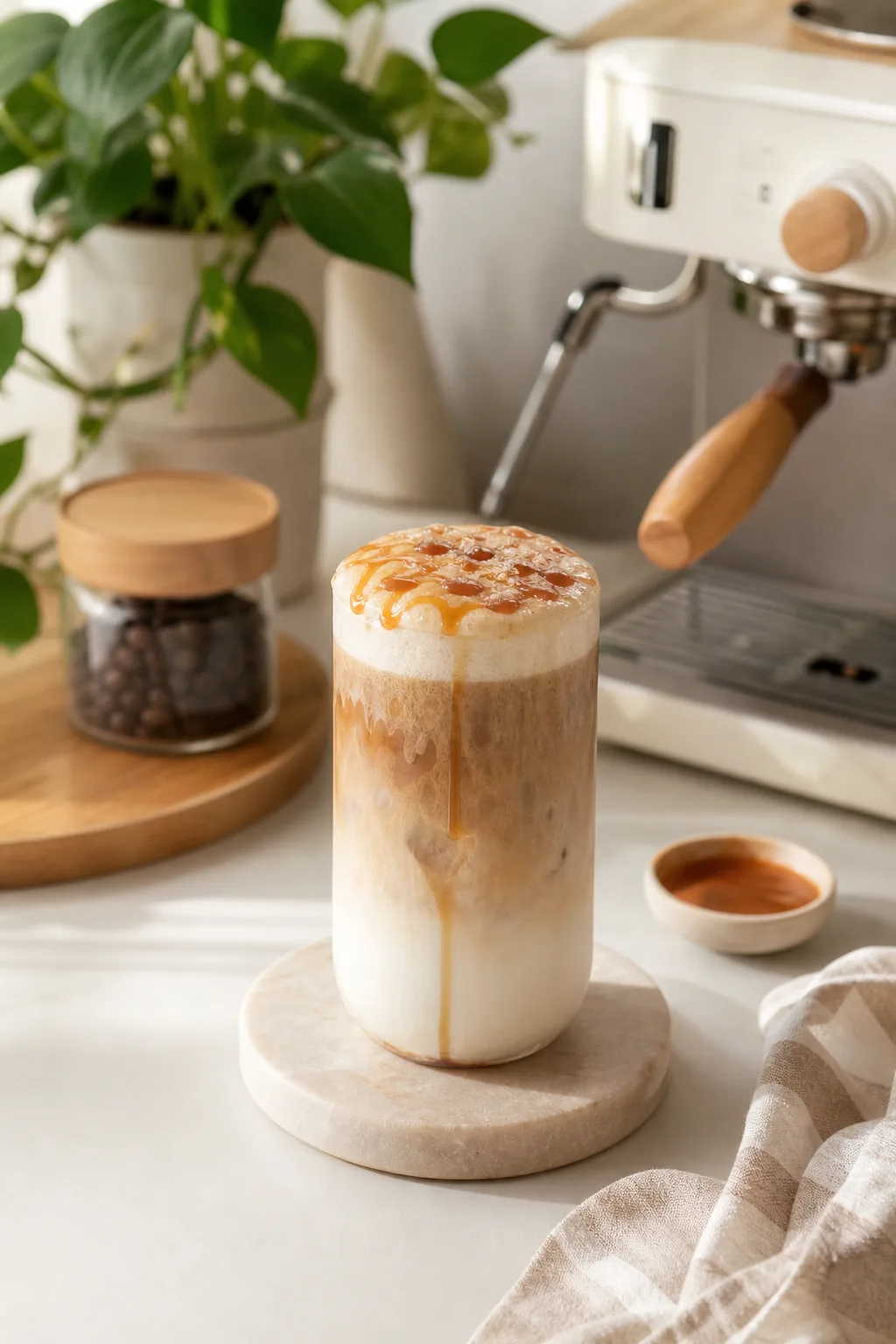 Salted Caramel Cold Foam Coffee