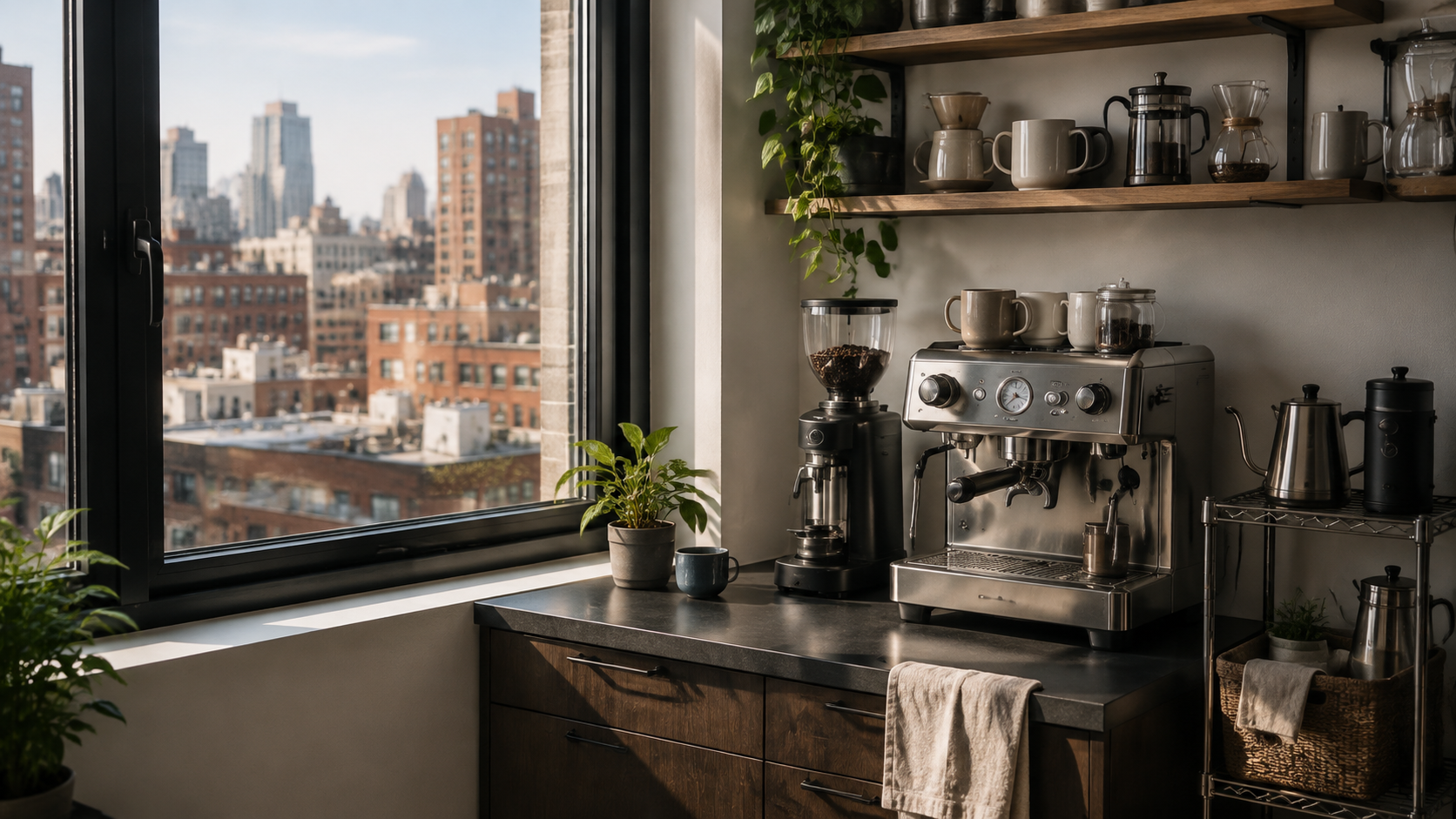 Apartment coffee station